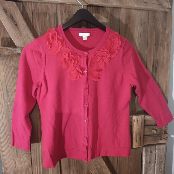 🤠Charter Club Petites Lightweight Button Up Sweater  Size Petite Medium - Picture 1 of 5